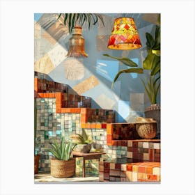 Tiled Patio Canvas Print