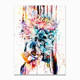 Abstract Skull 2 Canvas Print