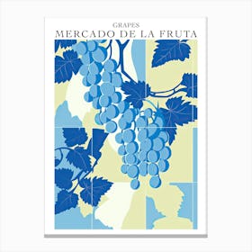 Mercado De La Fruta Grapes Illustration 2 Poster Canvas Print