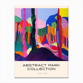 Abstract Park Collection Poster Royal Park Melbourne Australia 3 Canvas Print