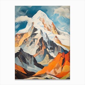 Huascaran Peru 3 Mountain Painting Canvas Print