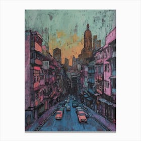 Mumbai Cityscape Illustration 3 Canvas Print