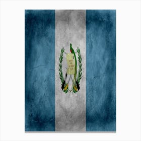 Guatemala Flag Texture Canvas Print