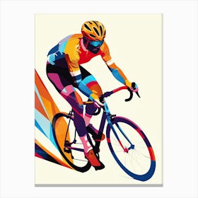 Spin To Win Cycling Canvas Print