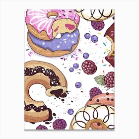 Donuts Canvas Print