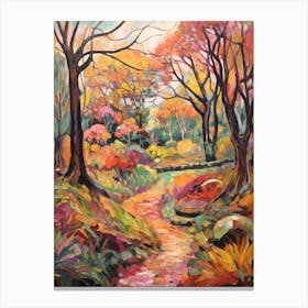 Autumn Gardens Painting Tresco Abbey Gardens United Kingdom 3 Canvas Print