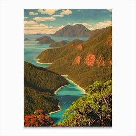 Whitsunday Islands National Park 2 Australia Vintage Poster Canvas Print