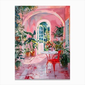 Pink Porch Canvas Print