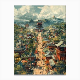 Asian Village Canvas Print