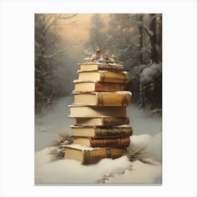 Stack Of Books Canvas Print