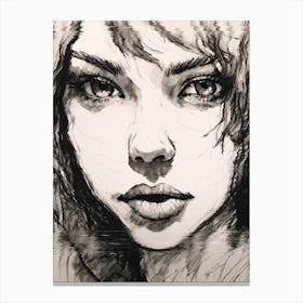 Portrait Of A Girl Canvas Print