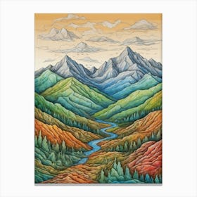 Mountain Landscape 1 Canvas Print