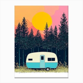 Vintage Camper Canvas Print Canvas Print