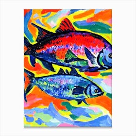 Black Sea Bass II Matisse Inspired Canvas Print