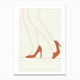 Woman'S Legs Canvas Print