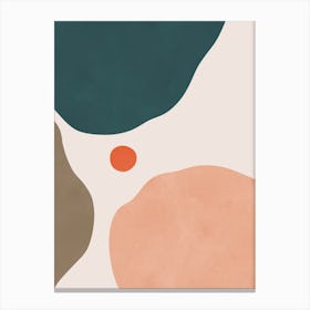 Abstract minimalist strokes 5 Canvas Print