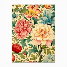 Floral Wallpaper 32 Canvas Print