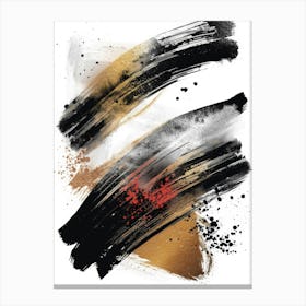 Abstract Brush Strokes 33 Canvas Print