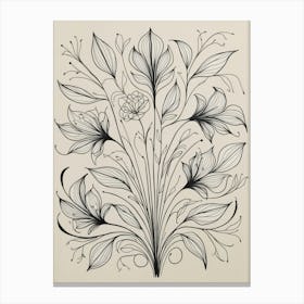 Floral Design Canvas Print