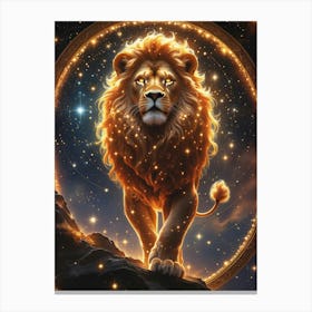 Zodiac Lion Leinwandbild