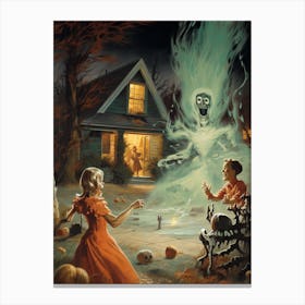 Ghosts Of Halloween Canvas Print