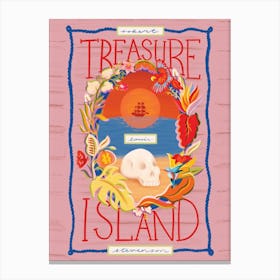 Book Cover - Treasure Island Canvas Print