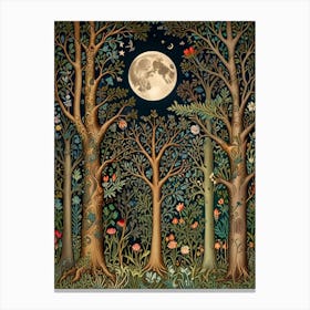 William Morris Moonlight In The Forest 33 Canvas Print