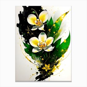 White Orchids 1 Canvas Print