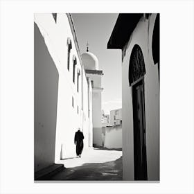 Tangier, Morocco, Black And White Photography 2 Canvas Print