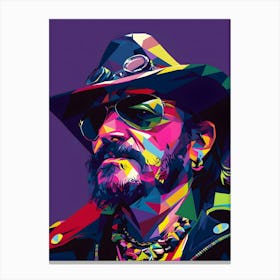 Lemmy British Musician Canvas Print