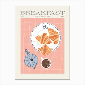 Morning Breakfast Collection Canvas Print