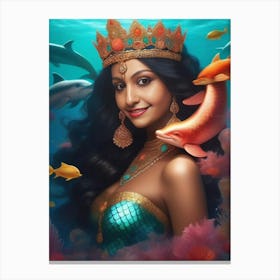 Queen of Mermaids Canvas Print