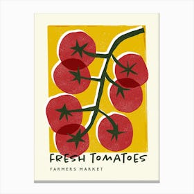 Fresh Tomatoes Farmers Market Canvas Print