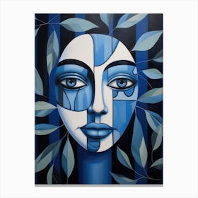 Blue Face Canvas Print