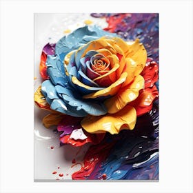 Colorful Rose Canvas Print