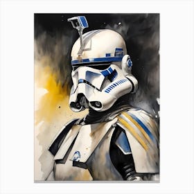 Captain Rex Star Wars Painting (16) Canvas Print
