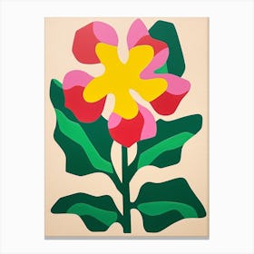 Cut Out Style Flower Art Daffodil Canvas Print