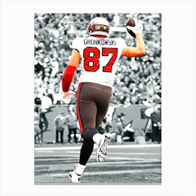 Rob Gronkowski Of The Tampa Bay Buccaneers Canvas Print