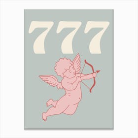 777 Angel Number Canvas Print