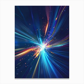 Abstract Light Burst Canvas Print