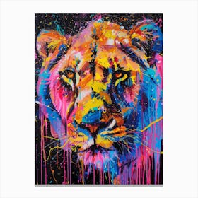 Lion Painting 3 Canvas Print