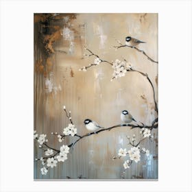 Birds On A Branch 9 Canvas Print