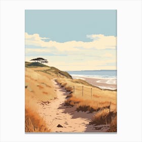The Northumberland Coast Path England 2 Hiking Trail Landscape Canvas Print