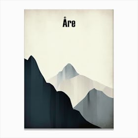 Åreskutan, Sweden Mountain Poster Canvas Print