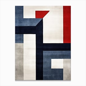 Geometric Essence; Mid Century Abstract Precision Canvas Print