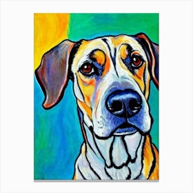 Plott Hound Fauvist Style dog Canvas Print