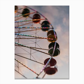 The Ferris Wheel At Sunset Canvas Print
