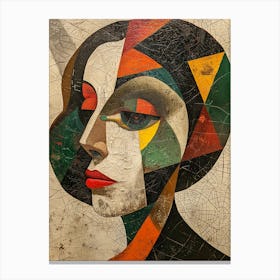 Abstract Woman cubic style Canvas Print