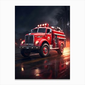 Fire Truck Canvas Print