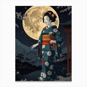 Geisha 12 Canvas Print